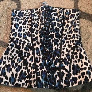 NWT Leopard print tube top wire lined